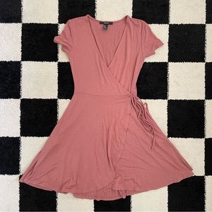 Forever 21 Mauve Balletcore Wrap Dress